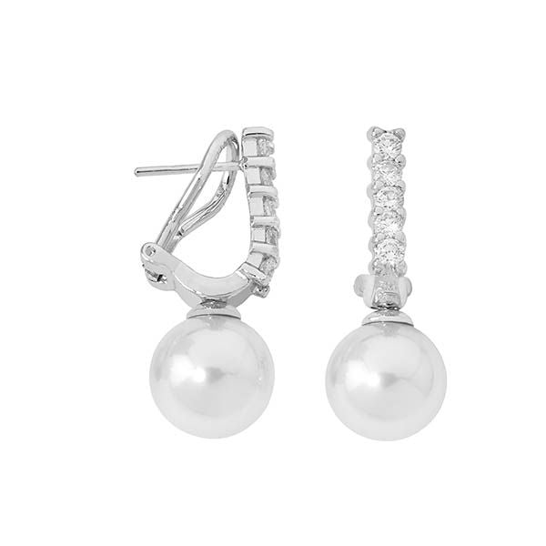 Majorica Pair Of Earrings Majorica, 925 Silver