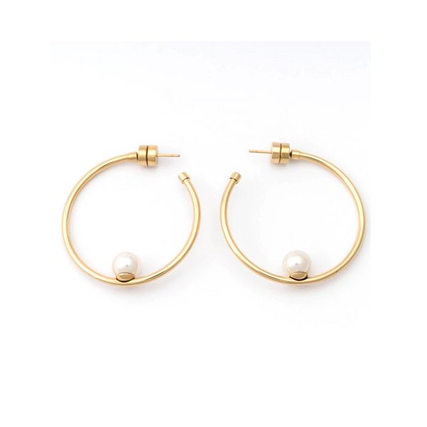 Majorica Hoop Earrings Majorica, Silver 925