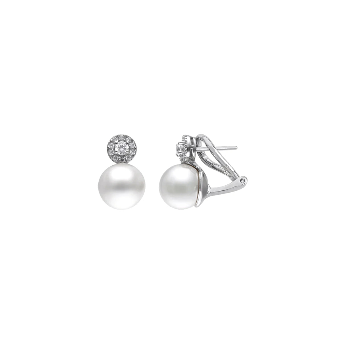 Majorica Pair Of Earrings Majorica, 925 Silver