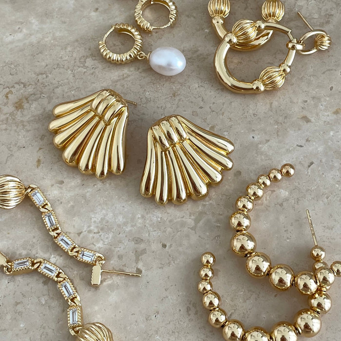 24Kae Pair Of Earrings 24Kae, 925 Silver