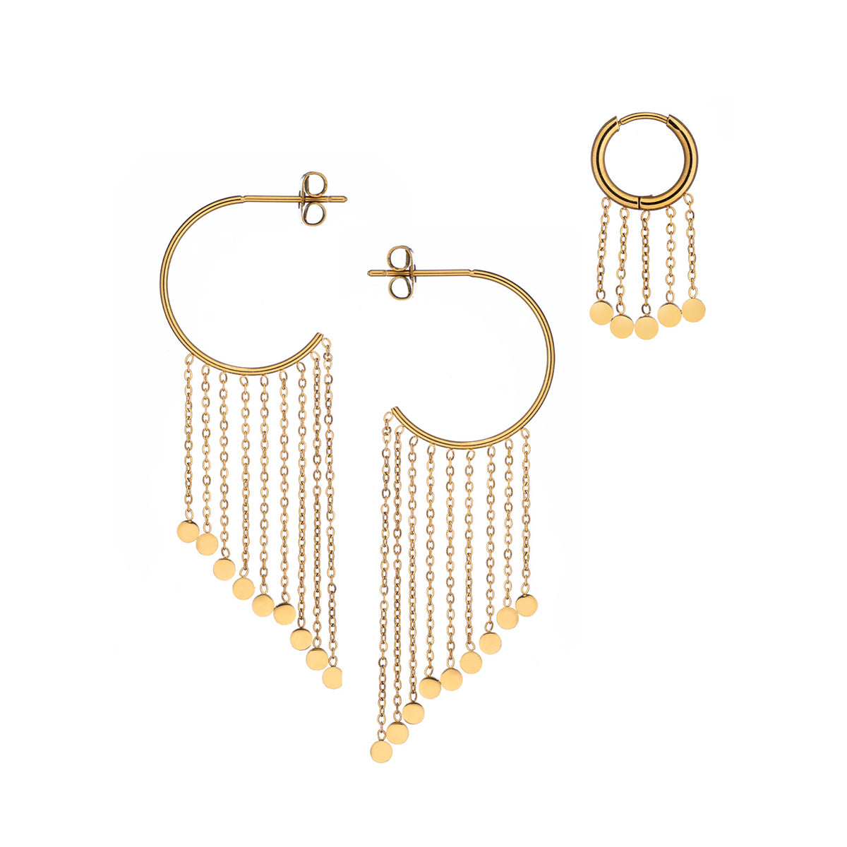 Anjewels Outlet Pair Of Earrings Anjewels Outlet, Steel