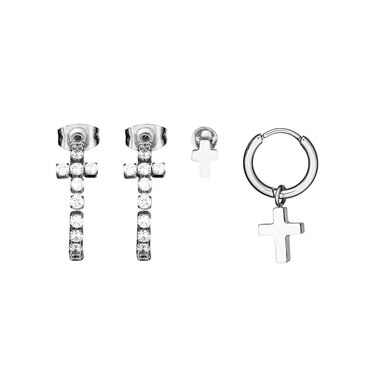 Anjewels Outlet Pair Of Earrings Anjewels Outlet, Steel