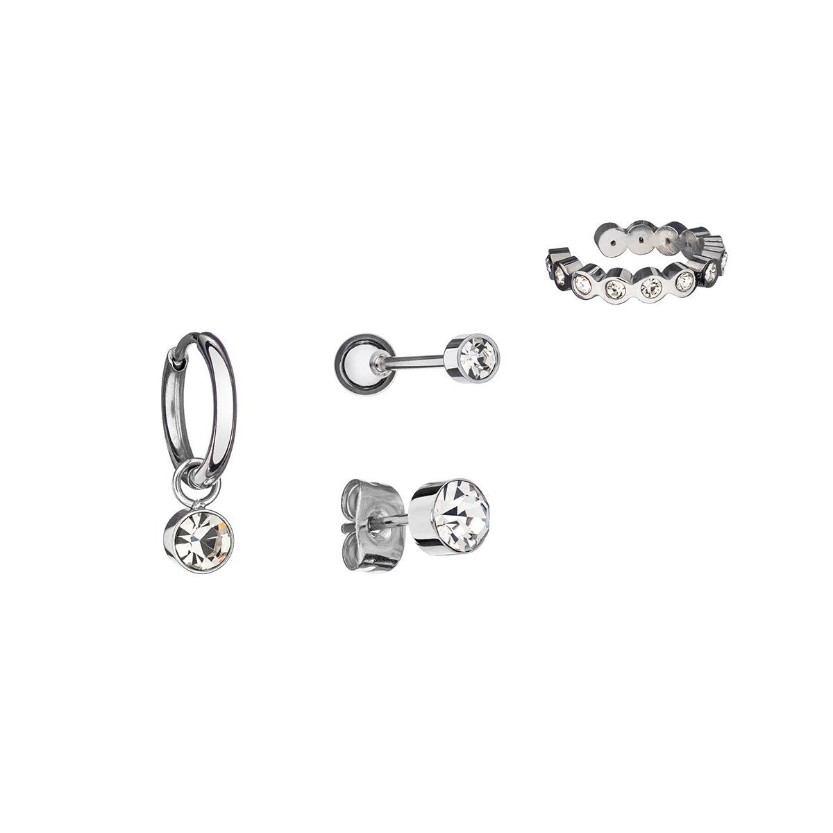 Anjewels Outlet Pair Of Earrings Anjewels Outlet, Steel