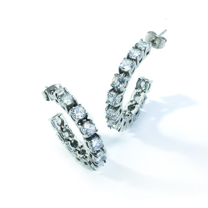 Anjewels Outlet Pair Of Earrings Anjewels Outlet, Steel