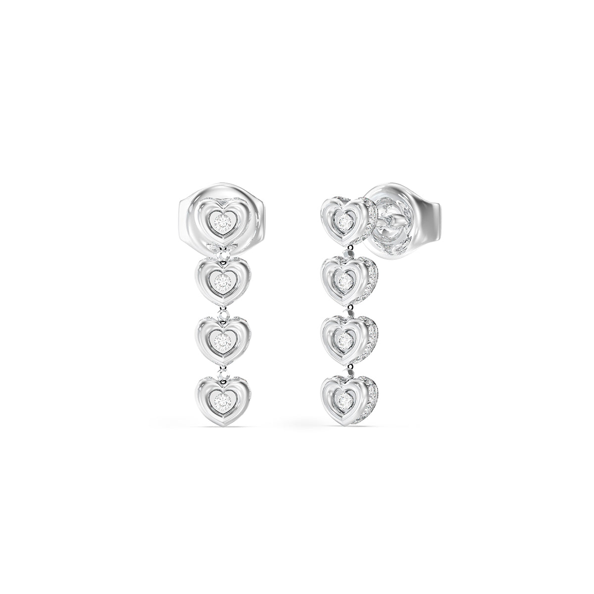 Guess Pair Of Earrings Guess, Steel