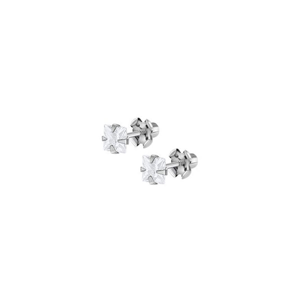 Lotus Silver Pair Of Earrings Lotus Silver, 925 Silver
