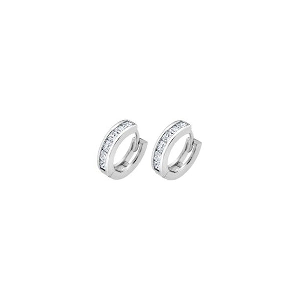 Lotus Silver Hoop Earrings Lotus Silver, Silver 925
