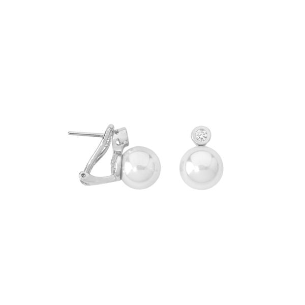 Majorica Pair Of Earrings Majorica, 925 Silver