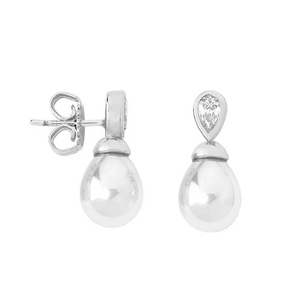 Majorica Pair Of Earrings Majorica, 925 Silver