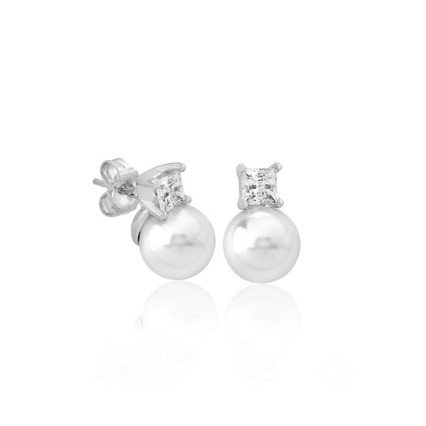 Majorica Pair Of Earrings Majorica, 925 Silver
