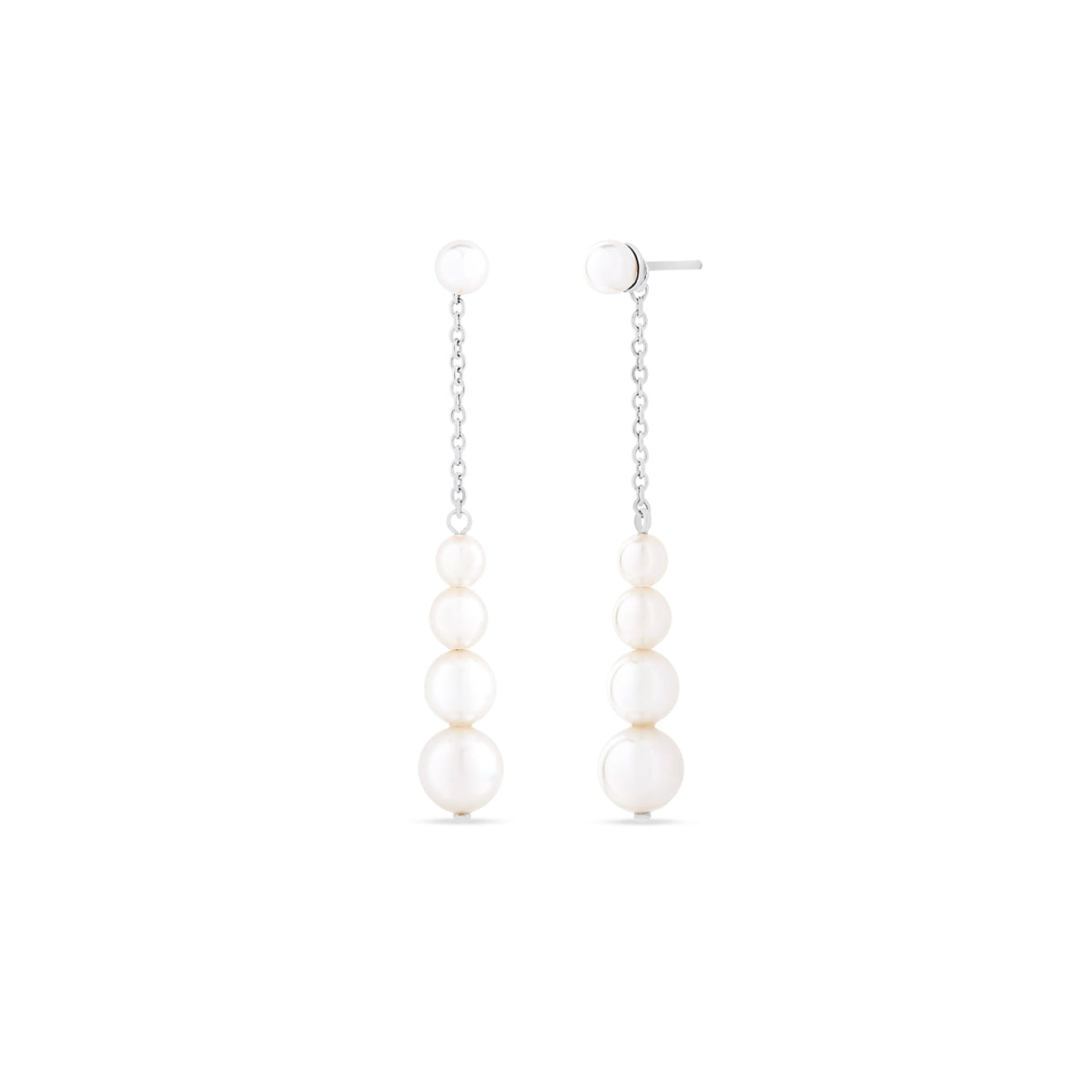 Majorica Pair Of Earrings Majorica, 925 Silver