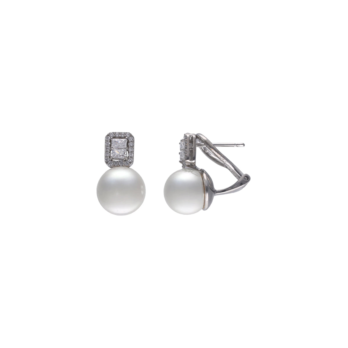 Majorica Pair Of Earrings Majorica, 925 Silver