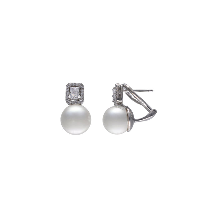 Majorica Pair Of Earrings Majorica, 925 Silver