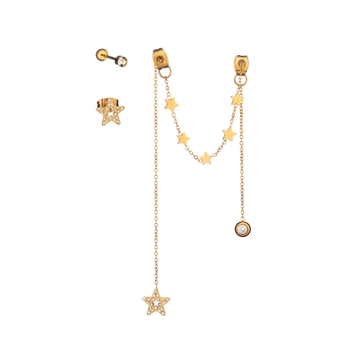 Anjewels Outlet Pair Of Earrings Anjewels Outlet, Steel