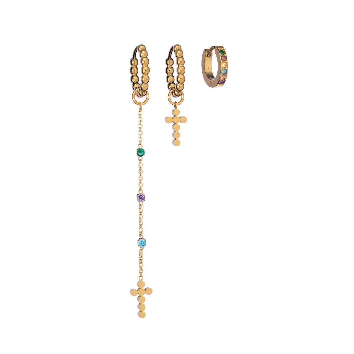 Anjewels Outlet Pair Of Earrings Anjewels Outlet, Steel