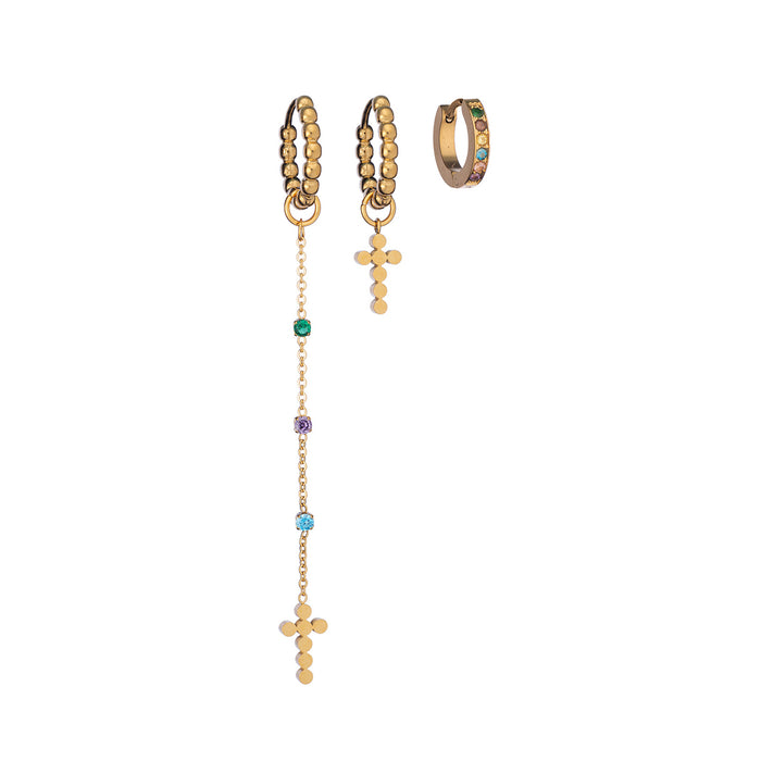 Anjewels Outlet Pair Of Earrings Anjewels Outlet, Steel