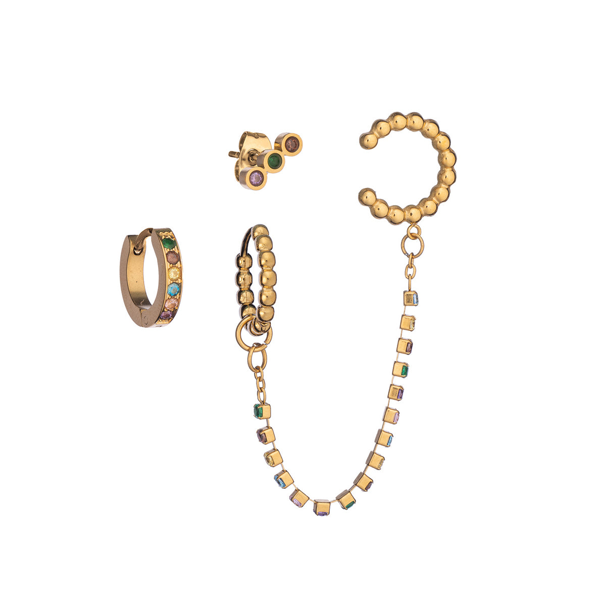 Anjewels Outlet Pair Of Earrings Anjewels Outlet, Steel