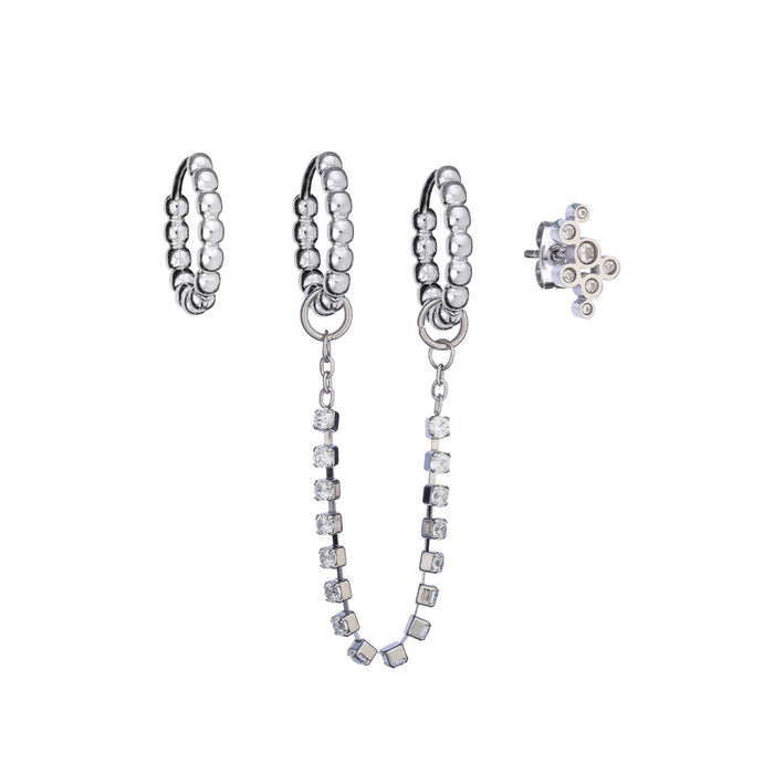Anjewels Outlet Pair Of Earrings Anjewels Outlet, Steel
