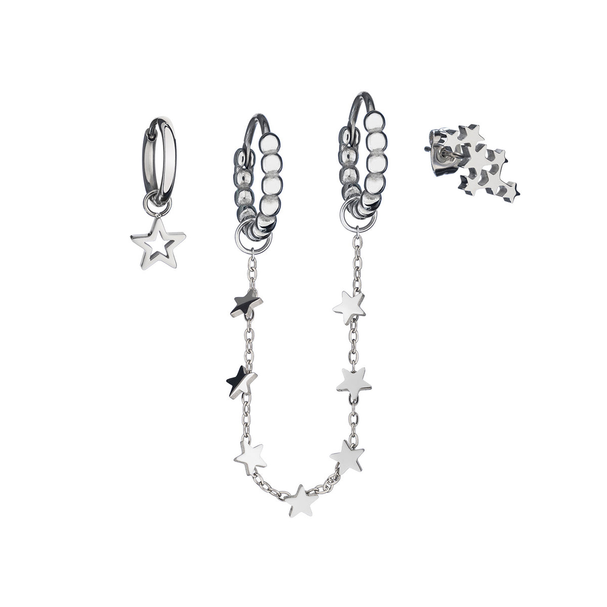 Anjewels Outlet Pair Of Earrings Anjewels Outlet, Steel