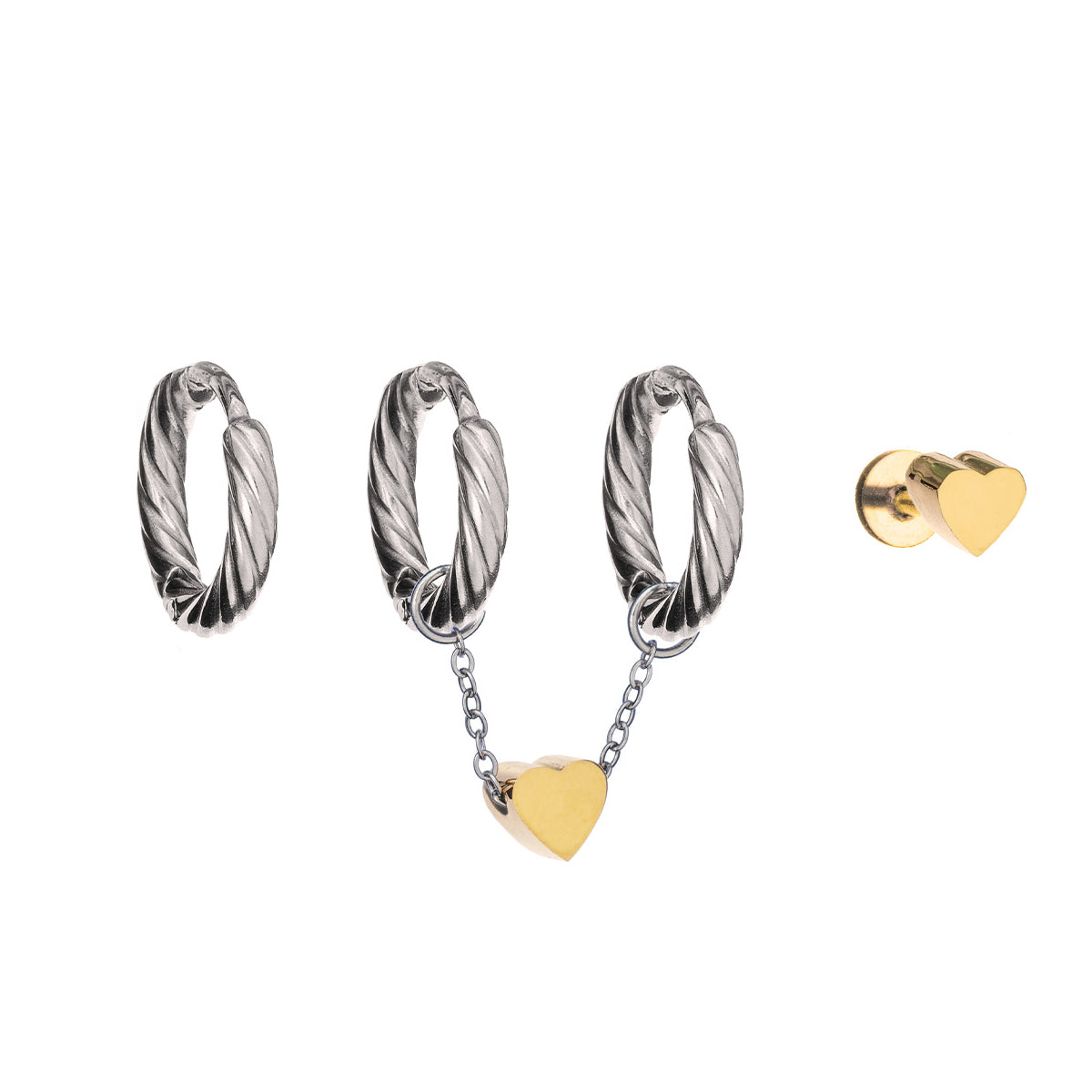 Anjewels Outlet Pair Of Earrings Anjewels Outlet, Steel