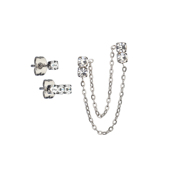 Anjewels Outlet Pair Of Earrings Anjewels Outlet, Steel