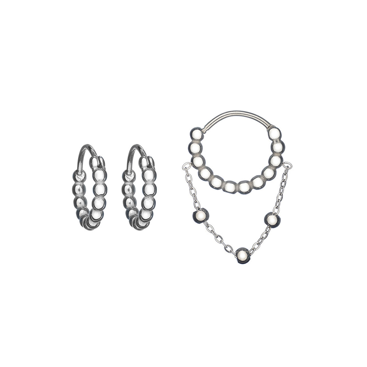 Anjewels Outlet Pair Of Earrings Anjewels Outlet, Steel