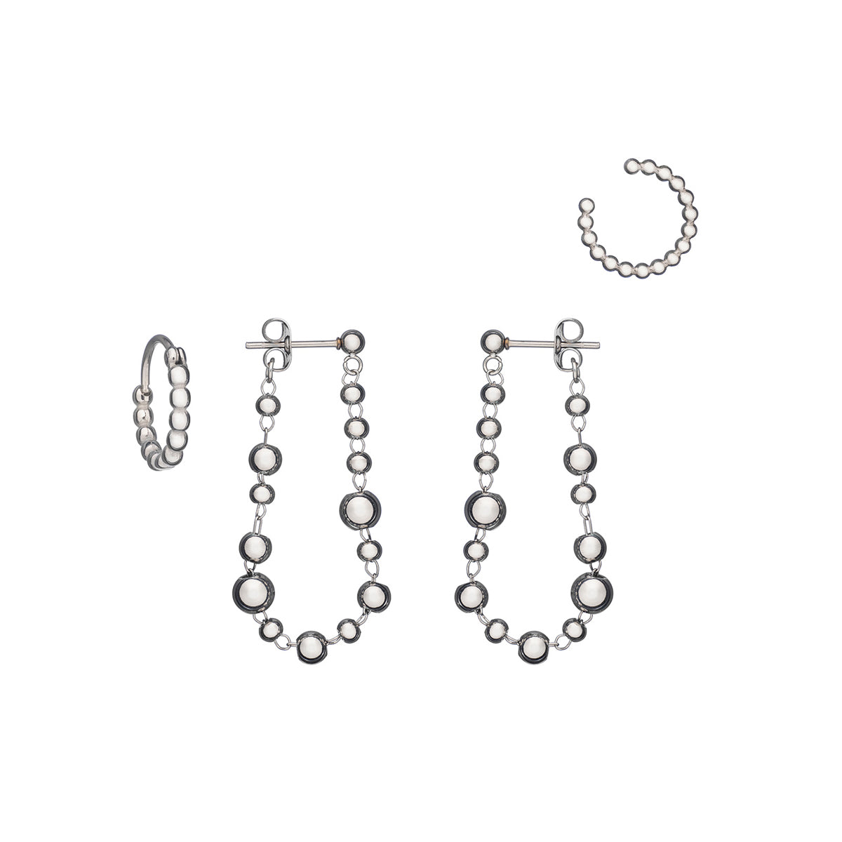 Anjewels Outlet Pair Of Earrings Anjewels Outlet, Steel