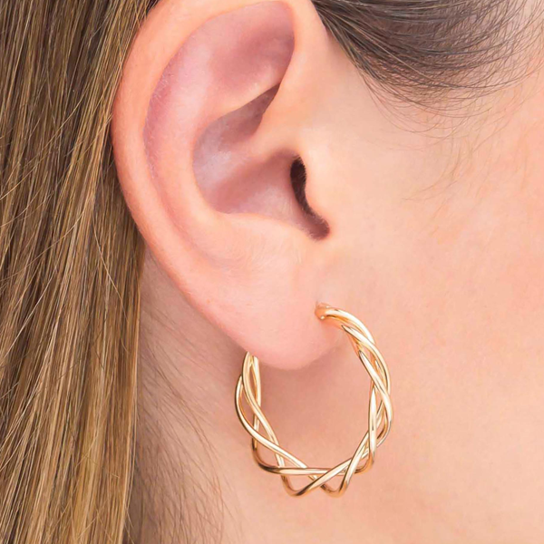 Vidal E Vidal Pair Of Earrings Vidal E Vidal, Bronze