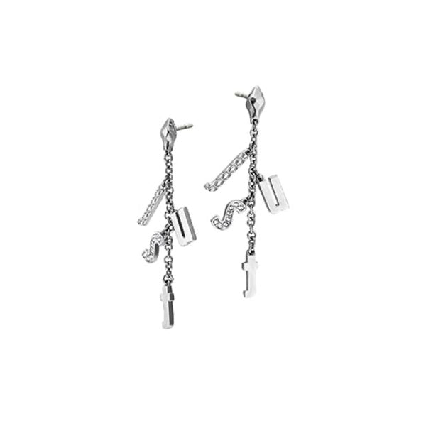 Just Cavalli Outlet Pair Of Earrings Just Cavalli Outlet, Steel