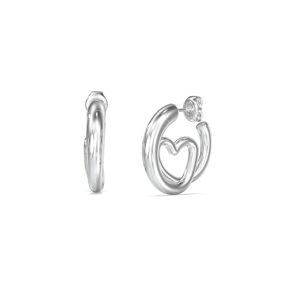 Guess Pair Of Earrings Guess, Steel