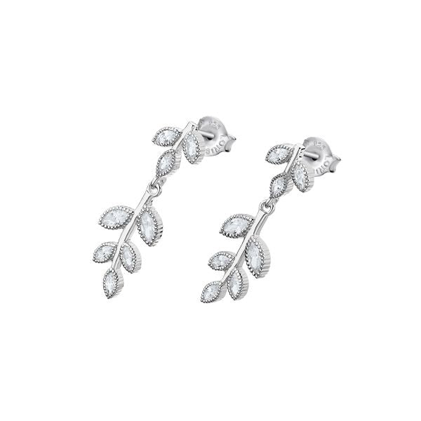 Lotus Silver Pair Of Earrings Lotus Silver, 925 Silver