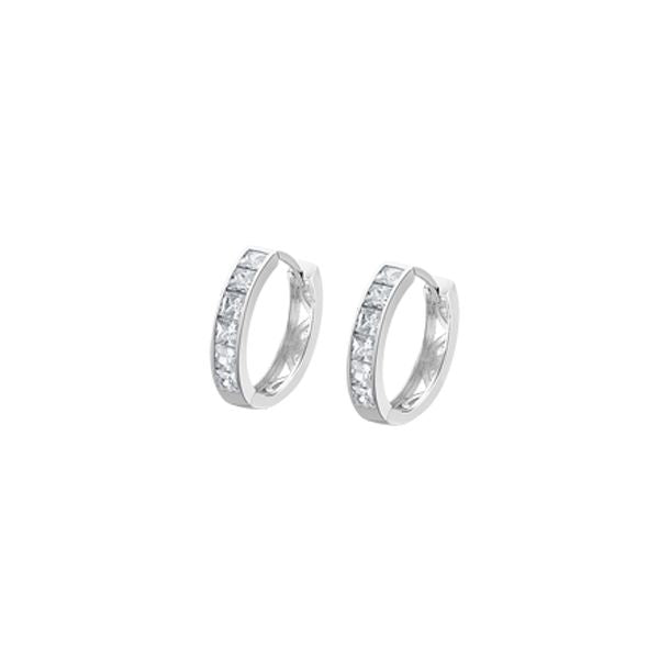 Lotus Silver Pair Of Earrings Lotus Silver, 925 Silver