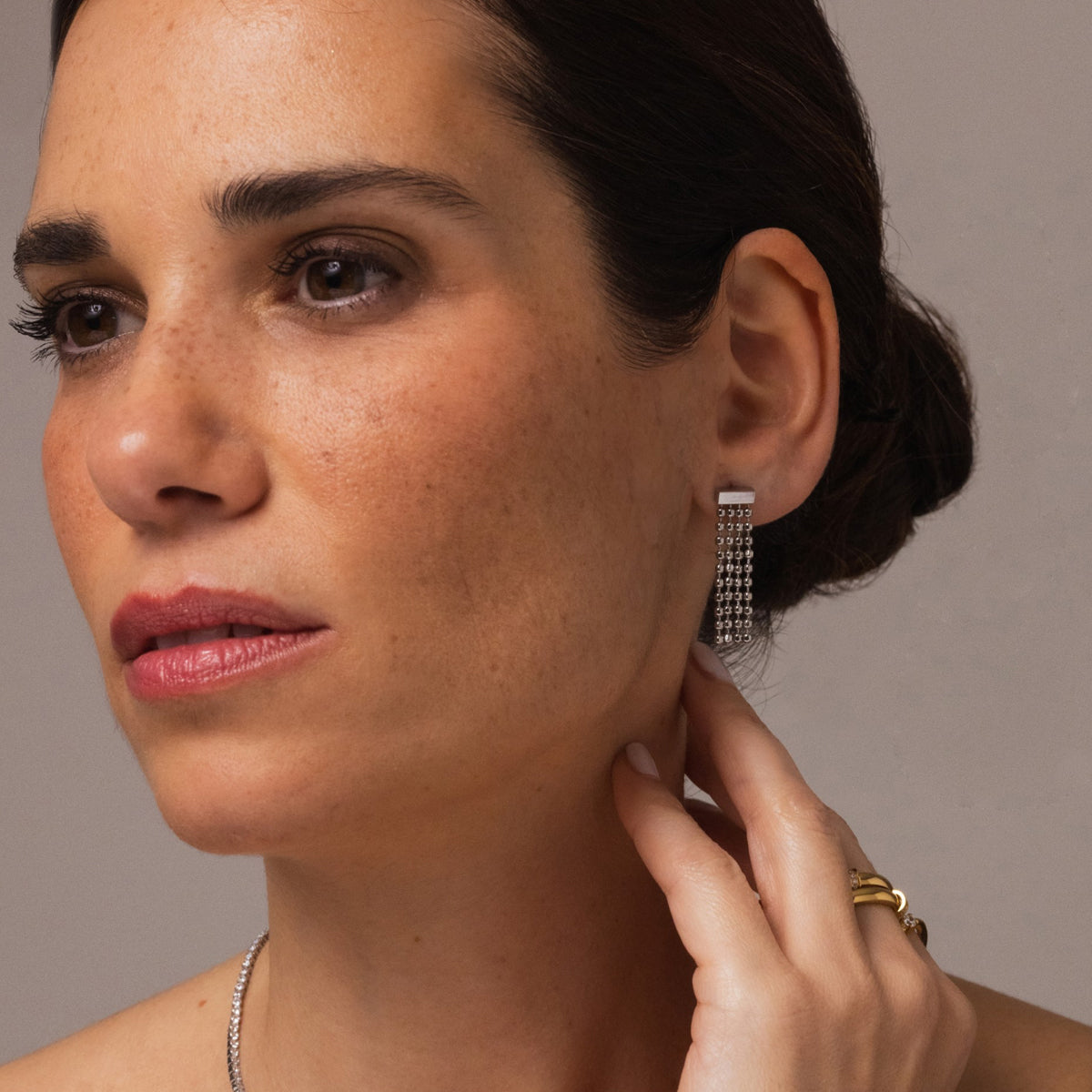 One Pair Of Earrings One, Steel