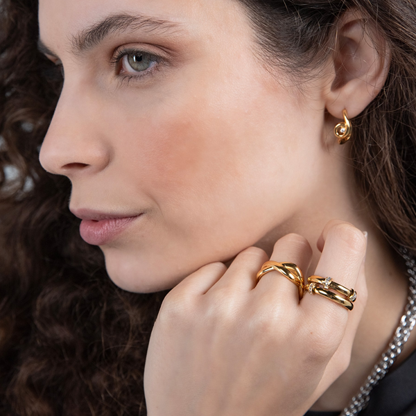 One Pair Of Earrings One, Steel