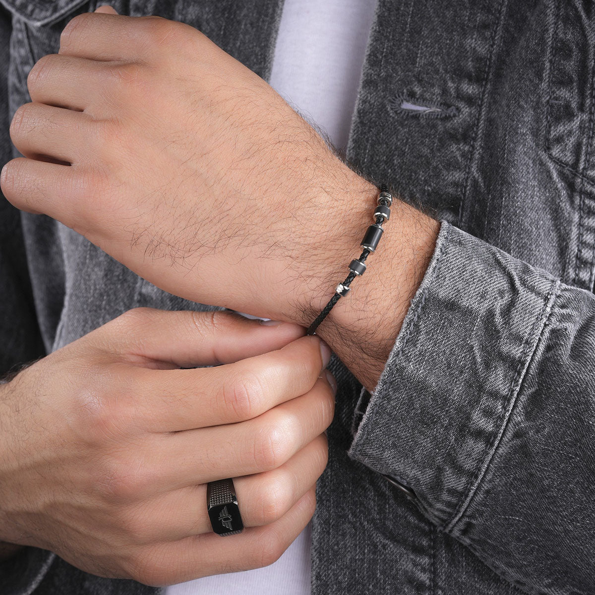 Police Outlet Bracelet, Steel