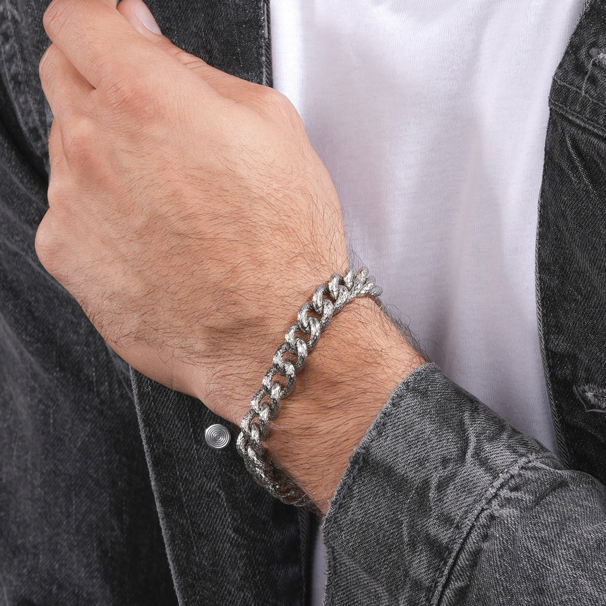 Police Outlet Bracelet, Steel