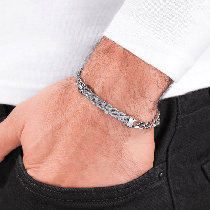 Police Outlet Bracelet, Steel