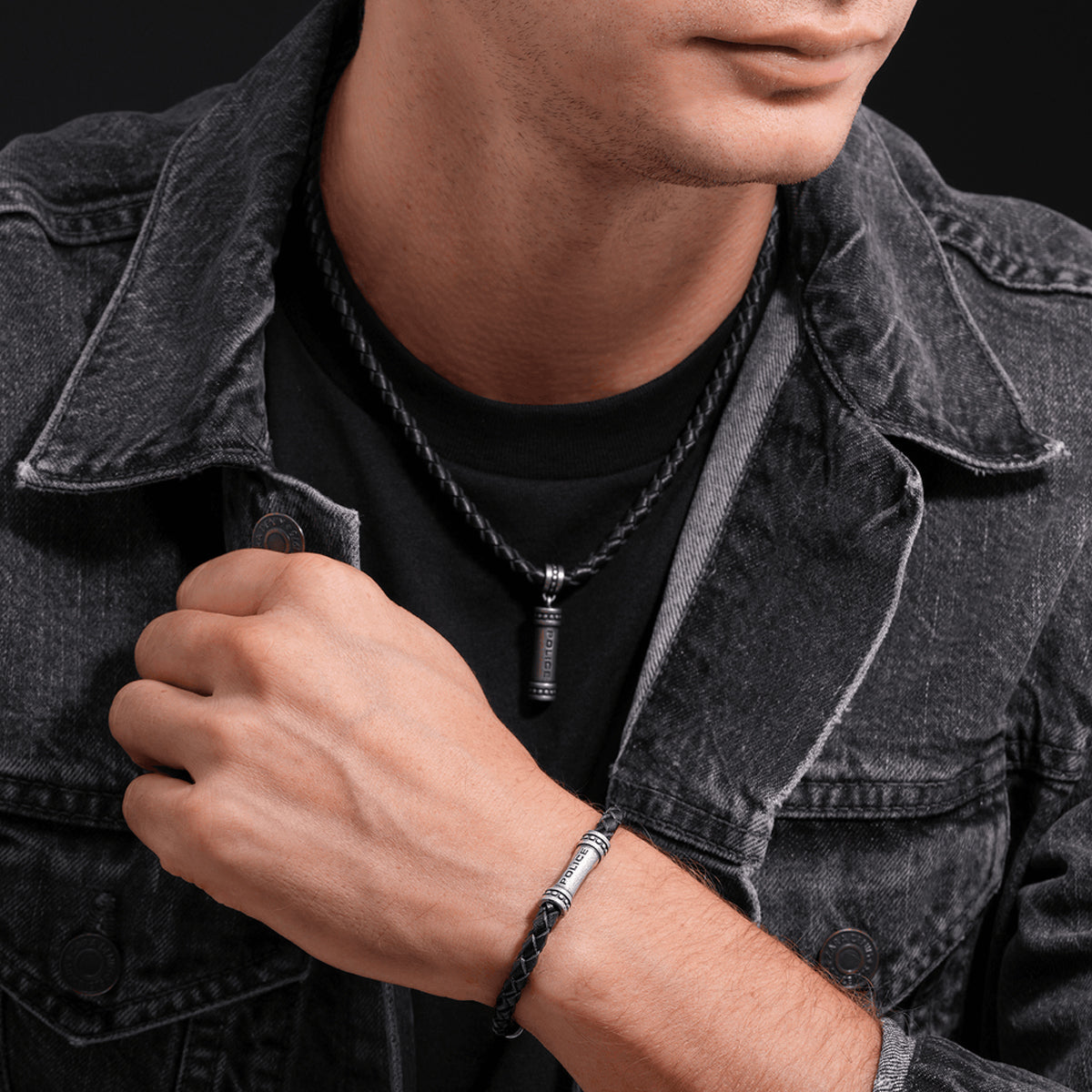 Police Outlet Bracelet, Steel