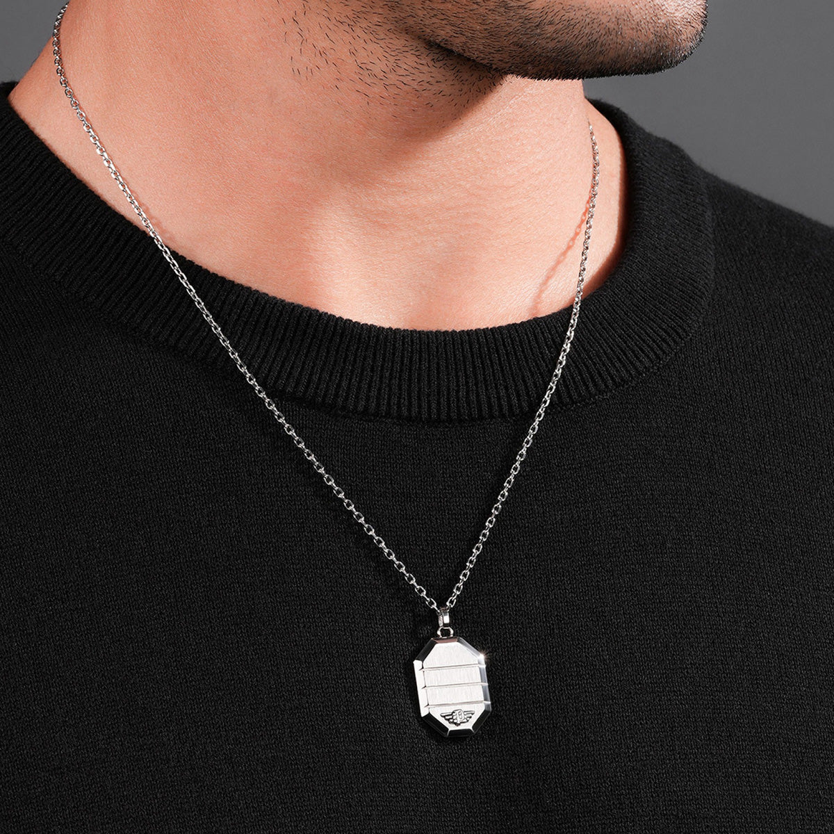 Police Outlet Necklace Police Outlet, Steel