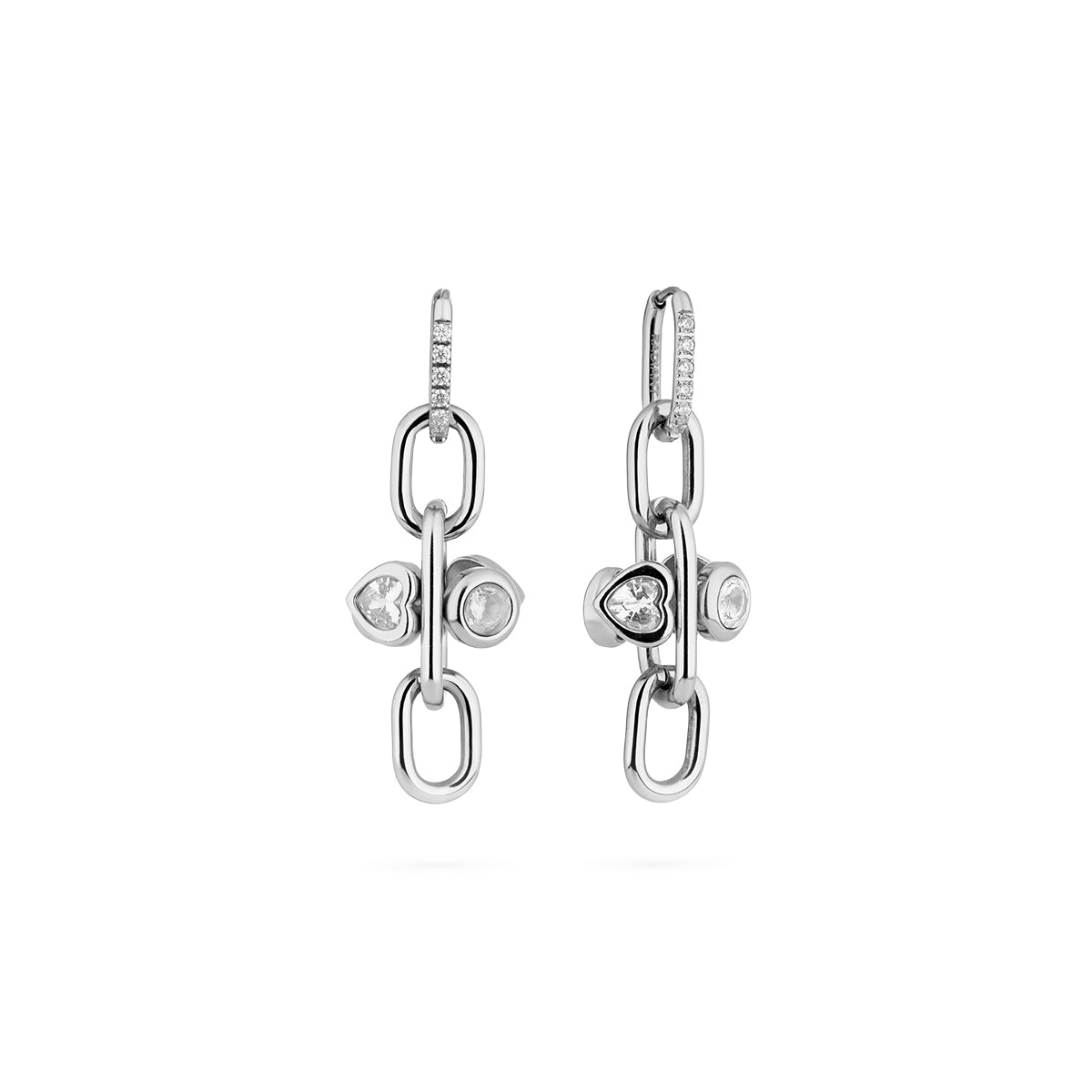 Radiant Pair Of Earrings Radiant, Steel