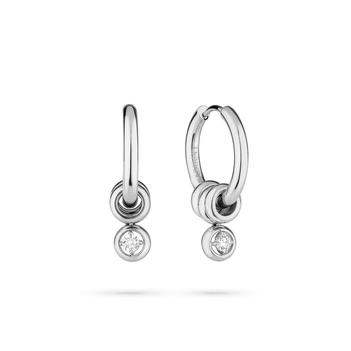 Radiant Pair Of Earrings Radiant, Steel