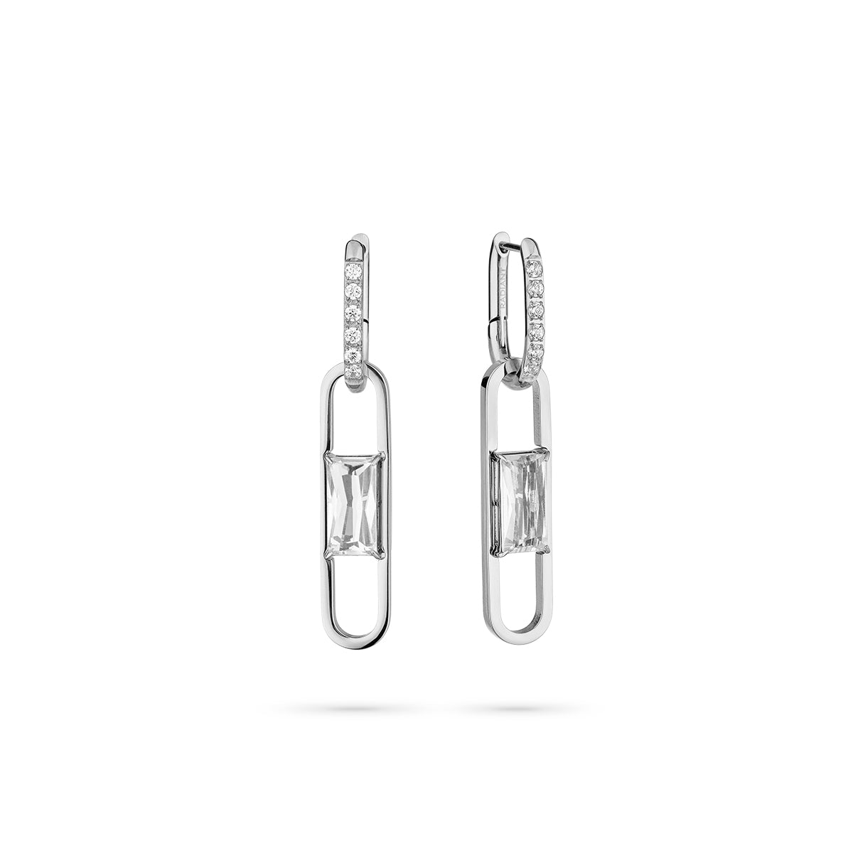 Radiant Pair Of Earrings Radiant, Steel