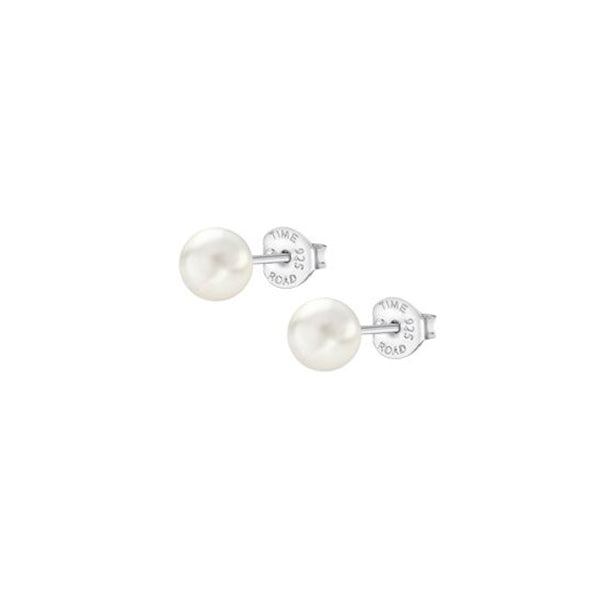 Lotus Silver Pair Of Earrings Lotus Silver, 925 Silver
