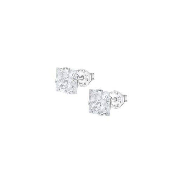 Lotus Silver Pair Of Earrings Lotus Silver, 925 Silver