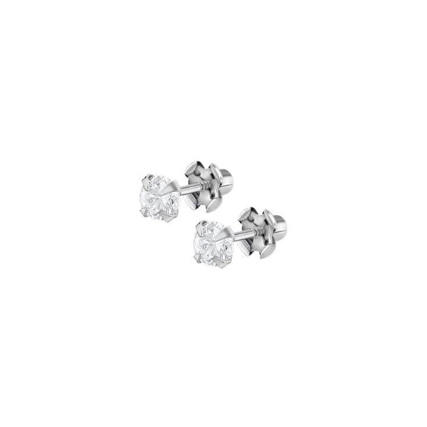 Lotus Silver Pair Of Earrings Lotus Silver, 925 Silver