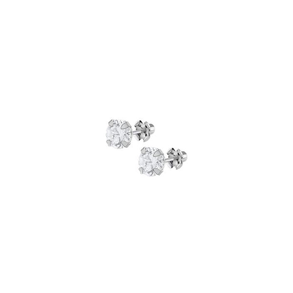 Lotus Silver Pair Of Earrings Lotus Silver, 925 Silver