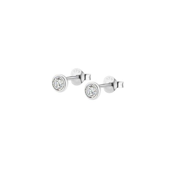 Lotus Silver Pair Of Earrings Lotus Silver, 925 Silver