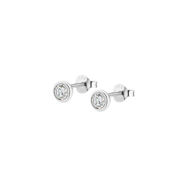 Lotus Silver Pair Of Earrings Lotus Silver, 925 Silver
